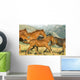 Running Horses Wall Mural