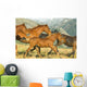 Running Horses Wall Mural