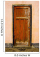 Old Weathered Door Wall Mural