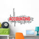 Accounting tag cloud Wall Decal