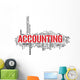 Accounting tag cloud Wall Decal