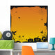Halloween grunge vector background Wall Mural