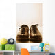 Front View Of Bowling Shoes Wall Mural