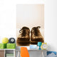 Front View Of Bowling Shoes Wall Mural