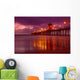 Huntington Beach At Night Wall Mural