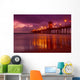 Huntington Beach At Night Wall Mural