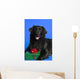 Dog With Present Wall Mural