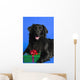 Dog With Present Wall Mural
