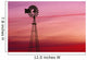 Windmill Silhouette Against Coloured Sky Wall Mural
