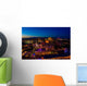 Aerial Las Vegas Strip at Night Wall Decal