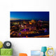 Aerial Las Vegas Strip at Night Wall Decal