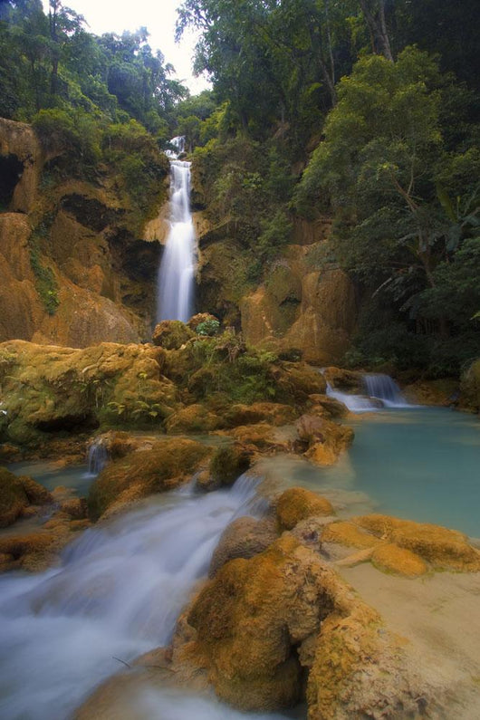 Scenic Waterfall, Luang Prabang, Laos Wall Mural