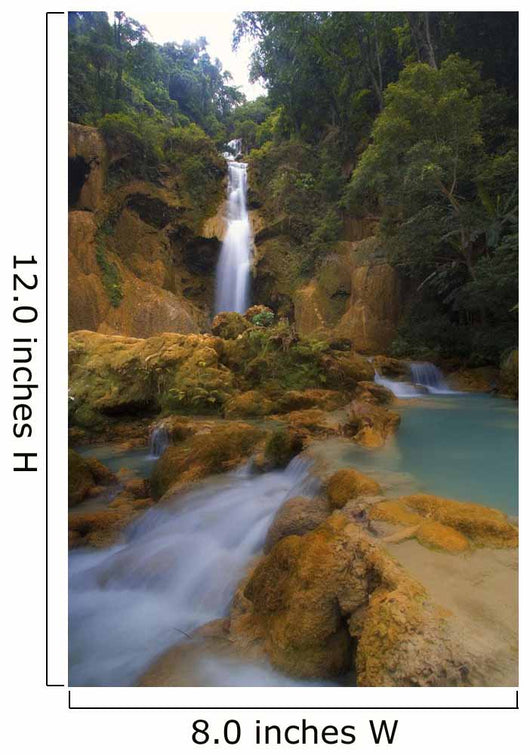 Scenic Waterfall, Luang Prabang, Laos Wall Mural