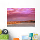 Sunset Over A River Wall Mural