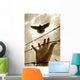 Hand Reaching Out For Bird Wall Mural