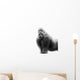 Black And White Portrait Of A Gorilla Wall Decal