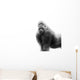 Black And White Portrait Of A Gorilla Wall Decal