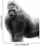 Black And White Portrait Of A Gorilla Wall Decal