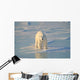 Polar Bear On Ice Wall Mural