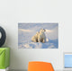 Polar Bear And Cub Wall Mural