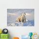 Polar Bear And Cub Wall Mural
