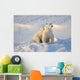 Polar Bear And Cub Wall Mural