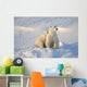 Polar Bear And Cub Wall Mural