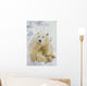 Polar Bear Cub Sitting Wall Mural