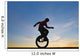 Man On Unicycle Wall Mural