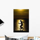 Unicycling Silhouette Wall Mural