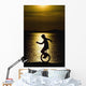 Unicycling Silhouette Wall Mural