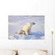 Polar Bear With Cub Wall Mural
