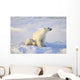 Polar Bear With Cub Wall Mural