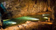 Underground Cave Interior with Wall Decal