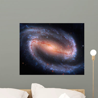 Barred Spiral Galaxy Ngc Wall Mural shown on a wall