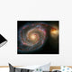 The Whirlpool Galaxy And Companion Galaxy Wall Mural
