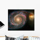The Whirlpool Galaxy And Companion Galaxy Wall Mural