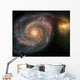 The Whirlpool Galaxy And Companion Galaxy Wall Mural