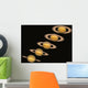 Views Of Saturn Over The Years Wall Mural