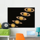 Views Of Saturn Over The Years Wall Mural
