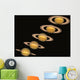 Views Of Saturn Over The Years Wall Mural