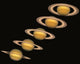 Views Of Saturn Over The Years Wall Mural