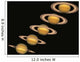 Views Of Saturn Over The Years Wall Mural