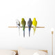 Budgie Bird Posteriors Wall Decal