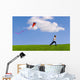 Child Flying A Kite Wall Mural