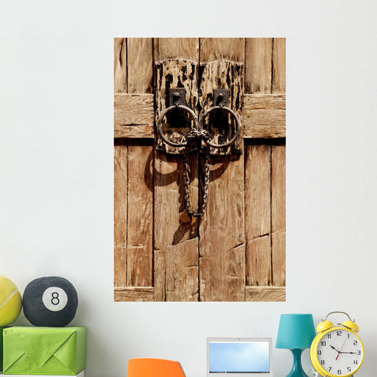 Wooden Doorway Wall Mural