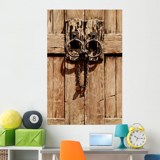 Wooden Doorway Wall Mural