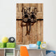 Wooden Doorway Wall Mural