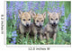 Three Wolf Pups Wall Mural