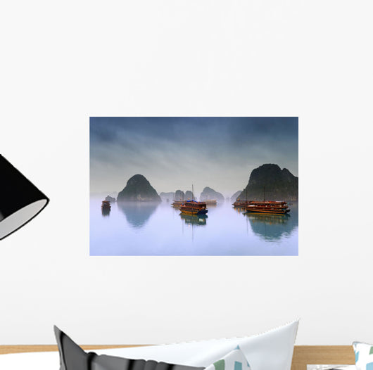 Hotel Junks, Halong Bay, Vietnam Wall Mural